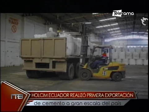 Holcim Ecuador realizó primera exportación de cemento a gran escala del país