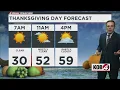 What will the weather look like for Thanksgiving and travel in New Mexico
