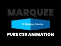 Pure CSS 3D Marquee Text Animation Effects CSS Animation