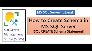 CREATE SCHEMA in SQL Server CREATE SCHEMA Statement