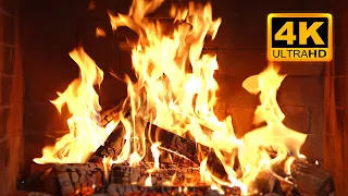 Fireplace 4K UHD Fireplace With Crackling Fire Sounds Fireplace Ambience 