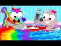 Download Lagu Bathroom Rainbown Challenge Pica Wolf | Ambulance To The Rescue | I love you 3000 Pica Family