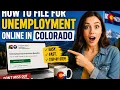 How to file for unemployment online in Colorado