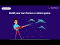 how to build game using pygame Humans Vs Aliens game kandi tutorial