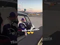 Denny Hamlin come to congratulate William Byron on advancing to final 4 for championship