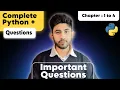 Python Q A for Beginners Top Questions from Day 1 to Day 4 Python Full Course