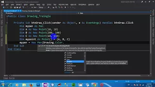 Managing Graphics Drawing a Triangle in VB NET 2012