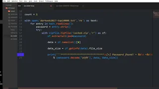 Python Tutorial - Zip Cracking Bruteforce Code Walk-through