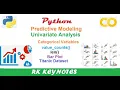 Predictive Modeling Python Univariate Analysis for Categorical Variables RK KEYNOTES RK