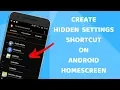 How To Create Shortcuts To Hidden Settings In Android QuickShortcutMaker