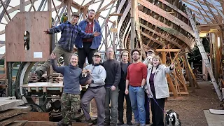 Frame-Raising Party! (Pt1) / EP46 / Wooden Boatbuilding