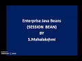 EJB-SESSION BEAN