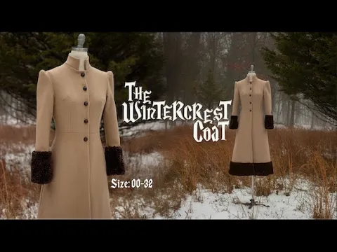 Video: Sew Along ASMR! The Wintercrest Coat  Sewing Pattern Tutorial for Vintage Lovers