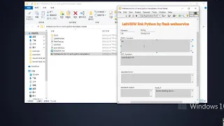 80 LabVIEW link Python by Flask web service