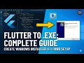 Flutter Windows Desktop Create exe Installer with Inno Setup 2026 Tutorial