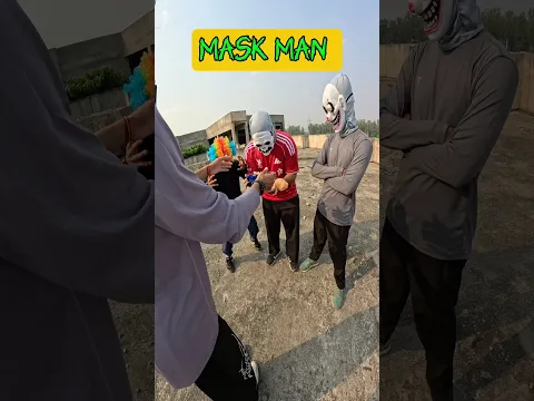 Horror mask man.   #xrun #parkour #trending #song #shorts #viralvideo #spiderman #horror #balloon