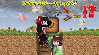 GIANT EPIC TORNADO  vs. Mizumi & TankDemic SECRET Bunker - Minecraft ( Tagalog )