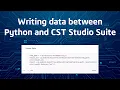 Writing data between Python and CST Studio Suite