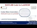 MATLAB Code In LabVIEW Cosine Wave Generation