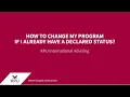 Program Declaration Declared Students How to Change My Program If I am Already Declared