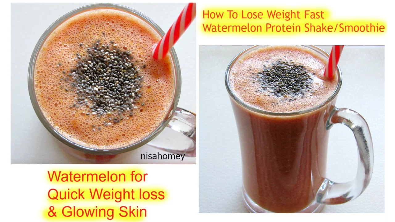 Lose 2 Kgs In a Week With Watermelon Protein Smoothie - Healthy Breakfast Ideas For Weight Loss