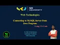 Connecting to MySQL Database from Java Program using VS Code