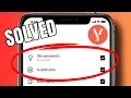 How to store a password in Yandex Browser
