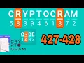 CRYPTOGRAM Word Logic Puzzles level 427 428