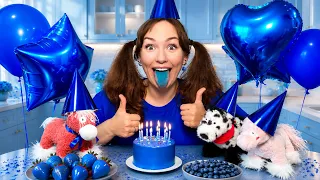💙24 ЧАСА ЕМ ТОЛЬКО СИНИЮ ЕДУ! ЧЕЛЛЕНДЖ💙 ESENIYA