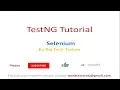 TestNG Tutorial for Beginners Annotations Priority Parallel Execution Groups Parameters Example