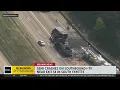 Semi crash fire on I-79 backs up traffic