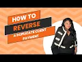 How to Reverse Duplicate Client Payments in Studio Designer Tutorial