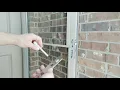 Install Door Handle on Andersen 3000 Series Door Model H3SEL36SA from Home Depot