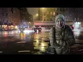 NYC 2AM Heavy Rain & Wind | Walking from Manhattan to Astoria, Queens