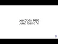 LeetCode 1696 Jump Game VI