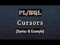 What are Cursors in PL SQL How to create Explicit Cursors in PL SQL Explained with Example
