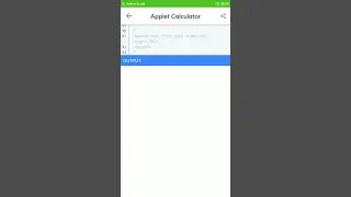 Applet CALCULATOR IN JAVA