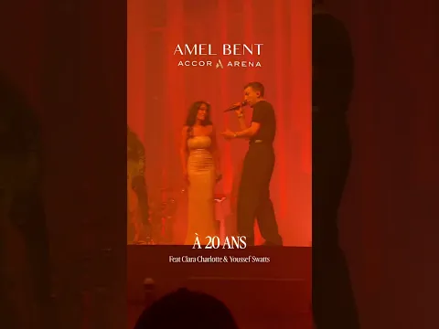 “À 20 ans”… et partager ce moment avec Clara Charlotte et Youssef Swatt’s 🎙sur scène… c’était fort❤️
