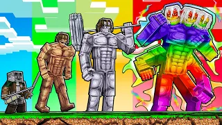 Evolui de HUMANO pro TITAN de ATAQUE SECRETO no ATTACK ON TITAN MINECRAFT
