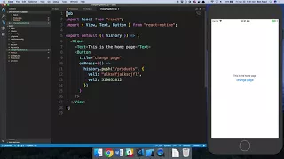 React Router Native - Passing Data