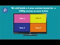 Custom Layouts - A quick demo of creating a 4 zone display with piSignage