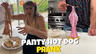 The most DISGUSTING PANTY hot dog prank