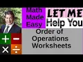 Order Of Operations Worksheets