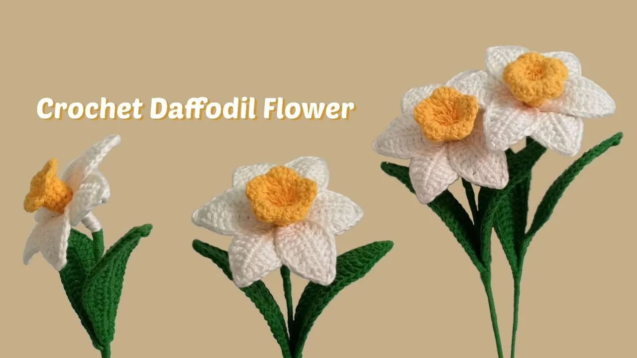 How to Crochet Daffodil Flower || STEP by STEP and Beginner Friendly || crochet flowers How to Crochet Daffodil Flower || STEP by STEP and Beginner Friendly || crochet flowers