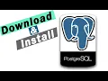 How to Install PostgreSQL pgAdmin 4 on Windows 10 2002 update Create Database Table on it