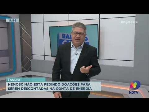 É golpe! Hemosc não está pedindo doações para serem descontadas na conta de energia