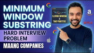 Minimum Window Substring LeetCode 76 Interview Essential Sliding Window Two Pointers