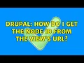 Drupal How do I get the node ID from the view s URL