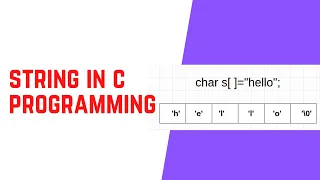 7 4 STRING AND STRING MANIPULATION IN C PROGRAMMING