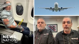 Duct-taped man on flight became violent, vulgar: Passenger